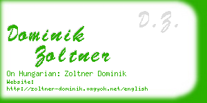dominik zoltner business card